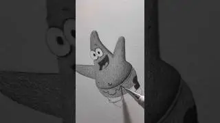 Cute Patrick Star from  SpongebOb #shorts #sketch