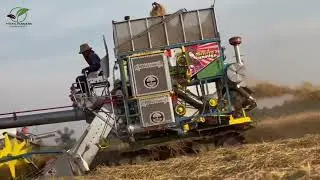 advanced combine for harvesting rice plants