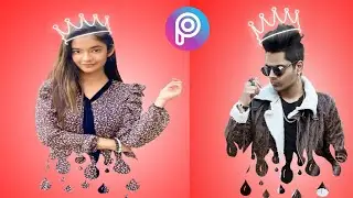 Dripping effect full tutorial using Picsart. Easiest trick on YouTube.