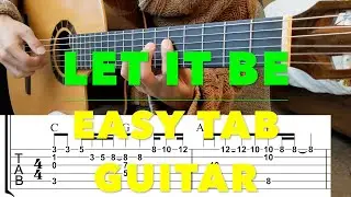 Let It Be | ★ TAB finger style No capo | Beatles