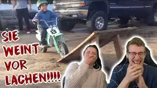 Trying not to laugh goes completely wrong | Motorcycle version with Anica
