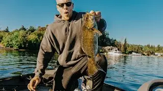 Chasing BIG Smallmouth Bass in the Summer Heat - Lake Washington Bass Fishing