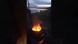 Костер на берегу Белого Моря
