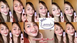 POWDERY LIP INK BY LAVENDER SKIN ESSENTIALS REVIEW (ALL SHADES) | Ina Frances