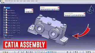 Catia assembly constraints | how to use assembly constraints in catia v5 | assembly in catia v5