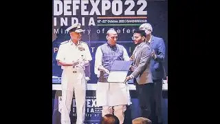 Awarded by Defence Minister for Developing Anti-Drone System #DRDO #defexpo #uav