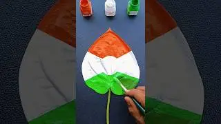 🇮🇳 Tiranga Painting On Betel Leaf || 🥰 Jay Hind 