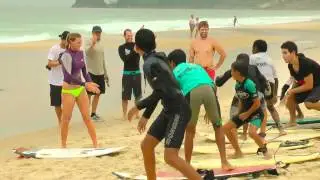 Surfing - Rio Favela Kids Surf With The Pros