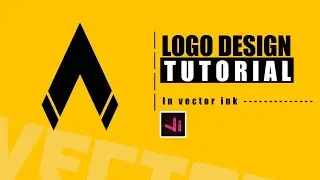 vector logo design using your mobile phone | letter A logo [vector ink]