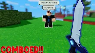 He Called Me A HACKER Because Of THIS!? (Roblox Bedwars)