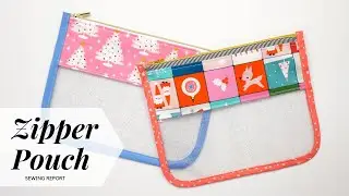 Easy Clear Vinyl Zipper Pouch (FREE PATTERN + SEWING TUTORIAL)