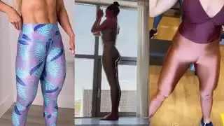 SPANDEX CLOTHES COMPILATION WITH LEGGINGS AND UNITARDS #84 | Spandex Wear Vids