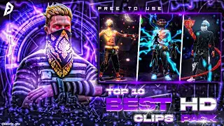 🔺Free Fire Top 10 Xml + Cc + Clips 🔸ff Clips For Editing🔸ff Emote Clips 🔸ff clip🔻