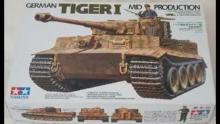 Tamiya 1/35 German TIGER I Mid Production. Tank hull assembly/Сборка корпуса.