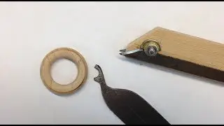 Making a cutter for turning wooden rings.