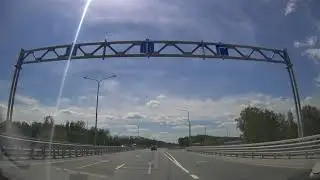 Движение на автомобиле из пос.Боровский до леса/Traffic by car from Borovsky to forest