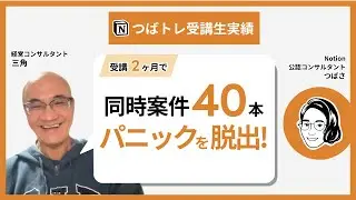 【セカトレ受講生実績】7年進まなかった重要タスクが2ヶ月で完了！同時案件40本をこなす経営コンサルタントのNotion術【つばさ×三角さん対談】