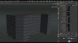Houdini Basic Building Module+2curve