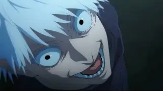 Gojo with black eyes