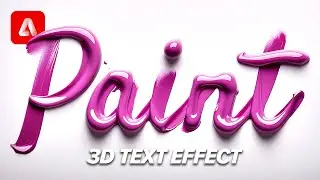 Adobe Firefly Ai Prompts | 3D Paint Typography