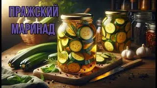 ВСЕ РАВНО НЕ ХВАТИТ! Кабачки с Пражским маринадом. Простое Маринование Кабачков