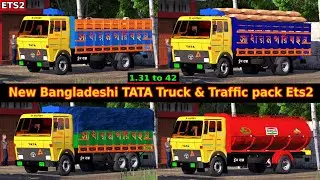 Ets2|| New Bangladeshi Tata Truck & Traffic Pack Showcase + Link 1.31 to 42