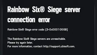 حل مشکل ارور Rainbow Six® Siege Connection Error