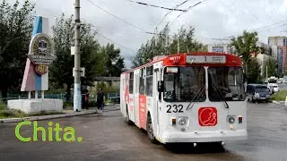 Троллебусное депо в Чите