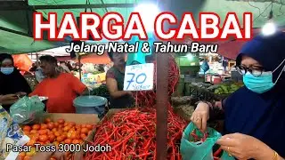 HARGA CABAI DI PASAR JODOH BATAM JELANG NATAL DAN TAHUN BARU 2024