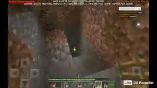 Моя Minecraft прямая трансляция с использованием DU Recorder