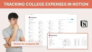College budget tracker in Notion | Notion for students #6