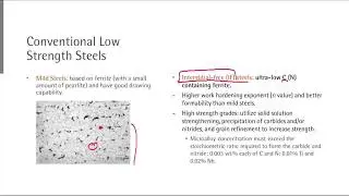 Conventional low strength steels - Ferrous Technology II