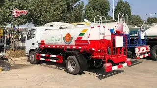 Right Hand Drive DONGFENG 4,000 Liters Water Bowser Tanker Truck