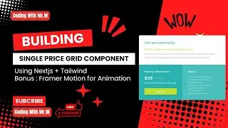 [Live Code Stream] | Single Price Grid Component with NextJs and Tailwind + Framer Motion