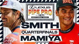 Jordy Smith vs Barron Mamiya | Lexus Pipe Pro presented by YETI - Quarterfinals Heat Replay