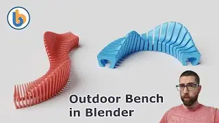 Modeling a DYNAMIC Outdoor Bench with Modifiers in Blender - Tutorial