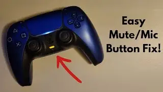 How To Fix Mute/Mic Button On Playstation 5 Dualsense Controller! 