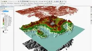 ArcGIS in ArcScene Displaying terrain surfaces in 3D #arcscene#surface3d #StayHome #WithMe #tutorial