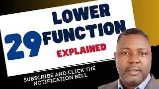 The LOWER Function in Excel -  Explained!