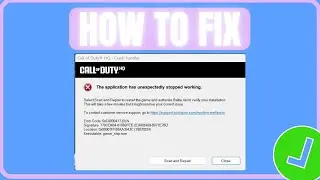Fix COD MW3 Error Code 0xc0000417 | Fix COD MW3 The Application Has Unexpectedly Stopped Working