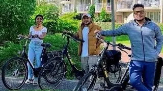 Nederland में Arudeep की मस्ती 🤩 Cycle Riding करते Video Viral | Arudeep Update From Amsterdam