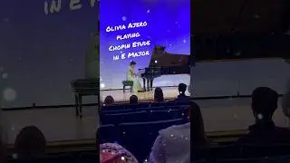 Chopin Etude in E Major, Op. 10, No. 3 played Olivia Ajero. #pianist #Chopin #piano #romantic