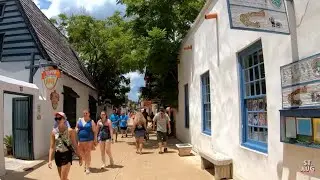Walking Down St. George Street & More | St. Augustine | 7-18-2024