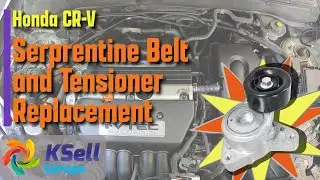Replace your noisy Honda CRV Serpentine Belt and Tensioner 2002 -2006