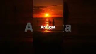 I captured the beautiful sunset on my first visit to Antigua, a Caribbean paradise.