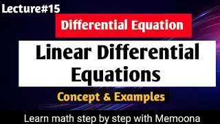 Linear differential equations|integrating factor method