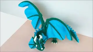 Crochet dragon. Crochet toy. Part 7. Body (continued).