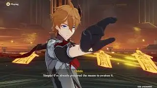 Genshin Impact AR36 VS Childe and Climax of Liyue