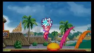 Goku super saiyan blue kaioken VS Hit #dbs #saiyan #pixel