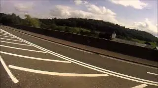 Advancedbiker looks at Overtakes A5 towards Llangollen,Wales